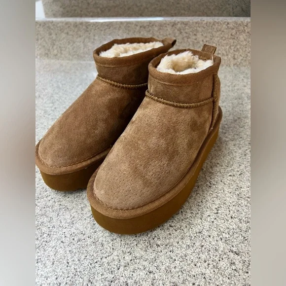 LAMO Cozy Brown Kids Shoes - Picture 5 of 7